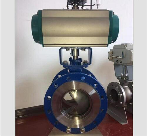 氣動V型切斷球閥 氣動V型切斷球閥