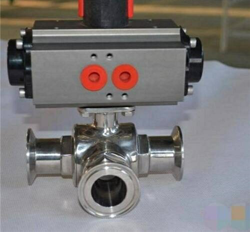 氣動衛(wèi)生級三通球閥 氣動衛(wèi)生級三通球閥