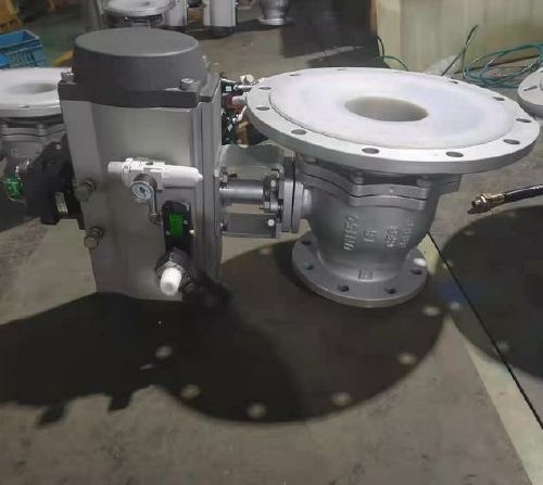 氣動(dòng)襯氟放料球閥 氣動(dòng)襯氟放料球閥