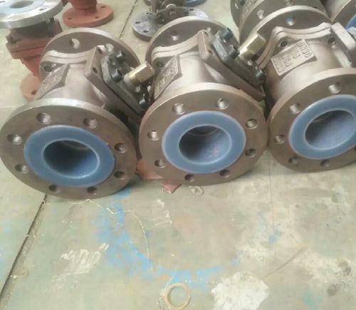 氣動(dòng)法蘭襯氟球閥 氣動(dòng)法蘭襯氟球閥